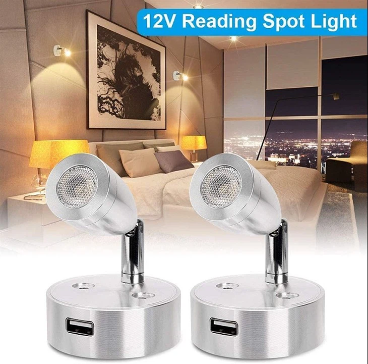 Lampă de lectură spot cu LED de 12 V Lumină LED interioară