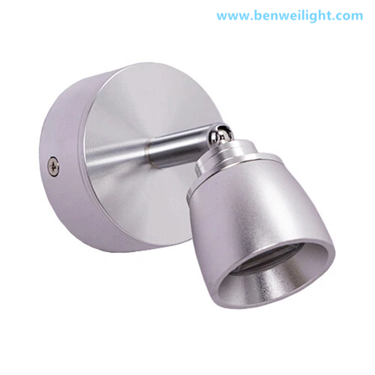 5-color recessed adjustable directional LED ceiling spotlight, dimmable indoor ceiling light. factory