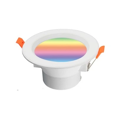 Lumină în jos LED RGB inteligentă, plafoniera încasabilă controlată de aplicație