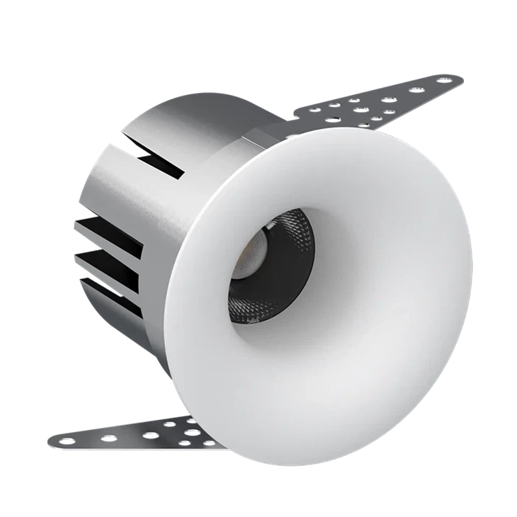Downlight cu LED integrat 4,5W/20W 3000K 250lm 48mm Decupat-alb cald alaun periat