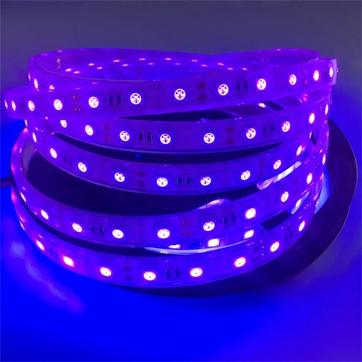 Ip68 365nm Uv C Lumină neagră LED bandă 120 LED-uri/m 2835