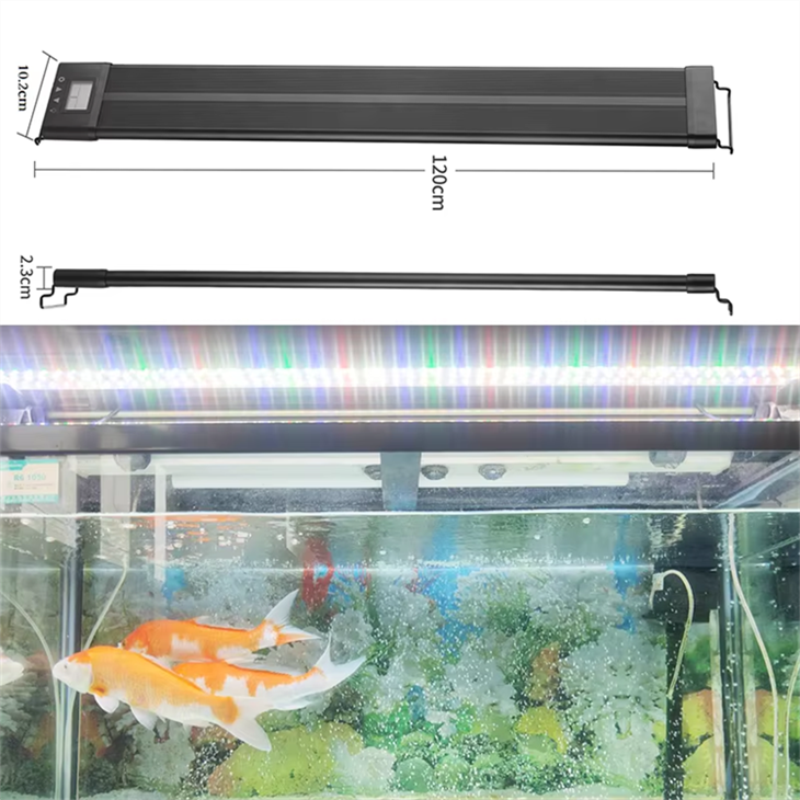 IP68 60W RGB Fish Tank Light W/ Timer & Extendable Bracket price