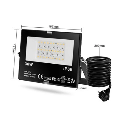 Lumină de grădină LED din aluminiu alb cald de 2700K