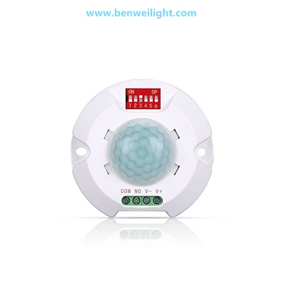 Senzor de mișcare PIR de tavan la 360 de grade, 9-24 V, întrerupător de lumină