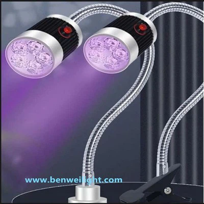 Lumină fluorescentă cu LED violet de 365 nm Iluminare anti-contrafacere, tip magnetic de detectare a adezivului