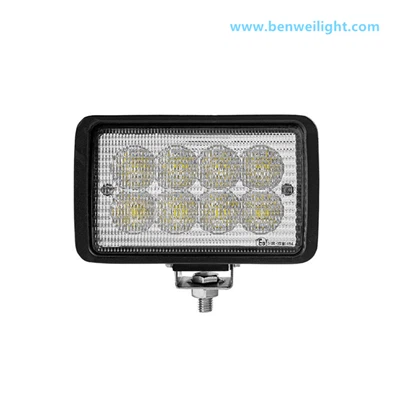 Proiector LED de 40 W, dreptunghi de 6 inchi, aluminiu turnat-, far tractor