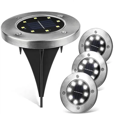Lămpile solare-alimentate cu energie solară îmbunătățesc iluminarea solului impermeabilă și strălucitoare a grădinii exterioare