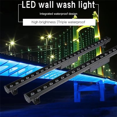 Bare luminoase pentru spălator de perete cu LED RGBW, rezistente la apă