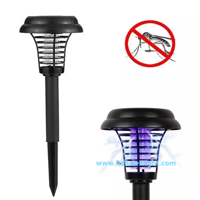Zapper solar pentru țânțari: lampă impermeabilă pentru uciderea insectelor de exterior cu lumină LED
