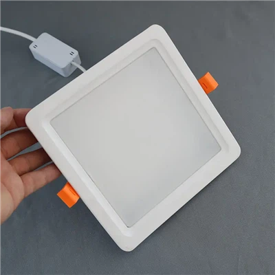 Panou cu LED ultra-subțire pătrat în opțiuni de 7W-30W|Instalare încastrabilă sau montată la suprafață