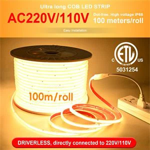 SL10-12V Bandă LED albă 1000 Lumeni/m IP65